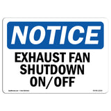 Exhaust Fan Shutdown On Off