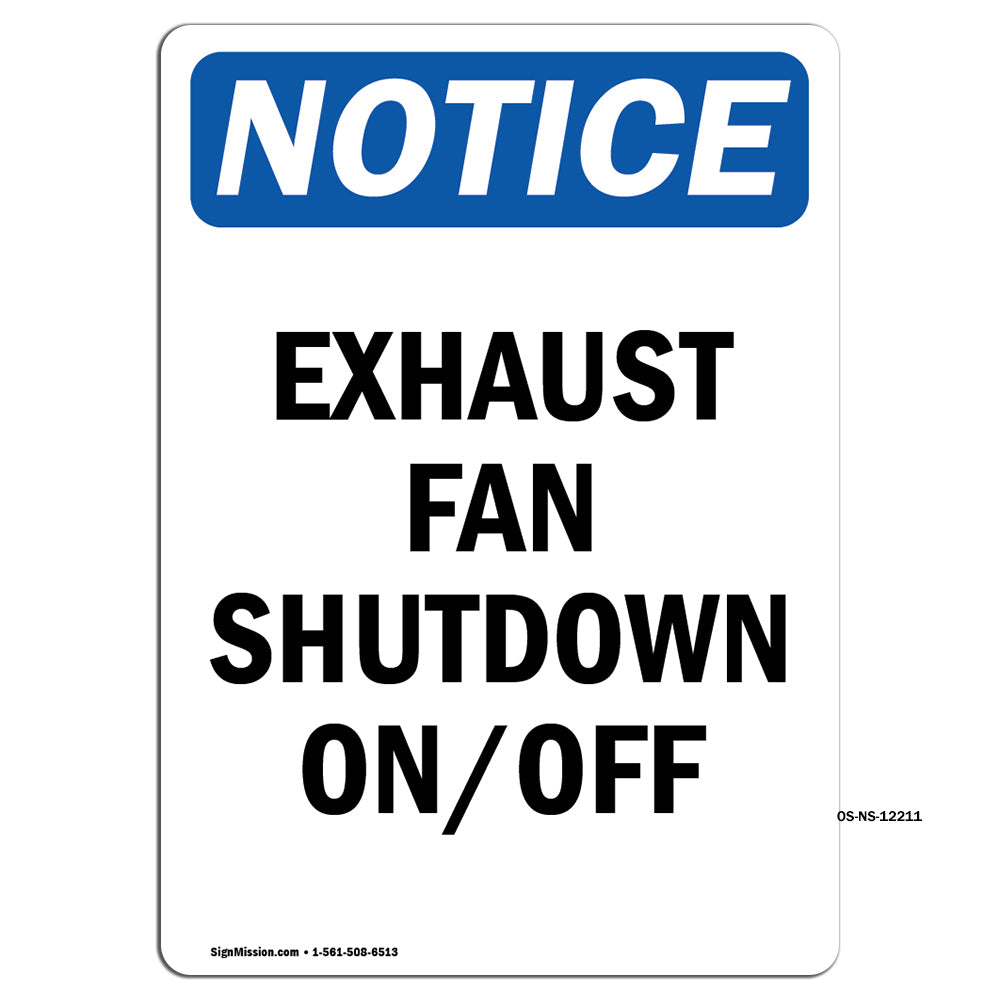 Exhaust Fan Shutdown On Off
