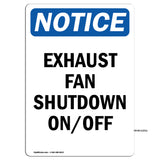 Exhaust Fan Shutdown On Off