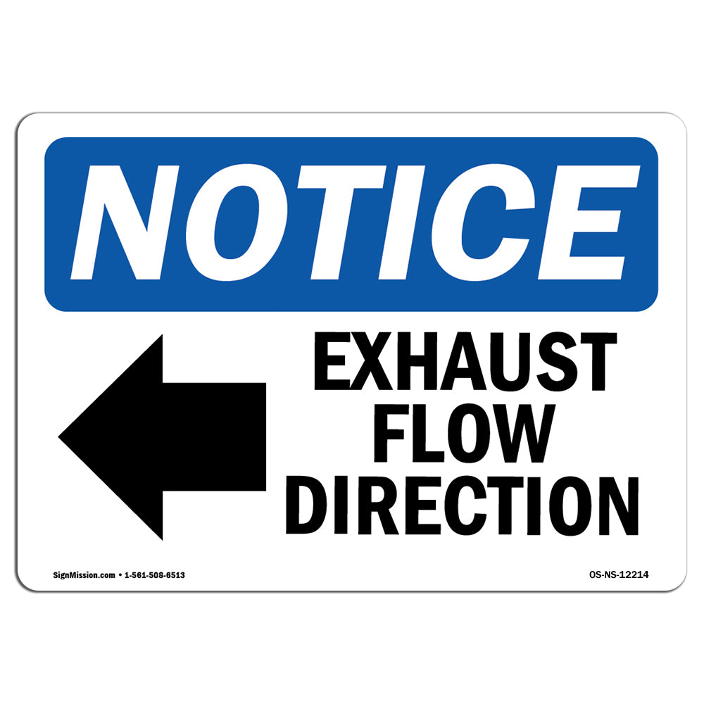 Exhaust Flow Direction [Left Arrow]