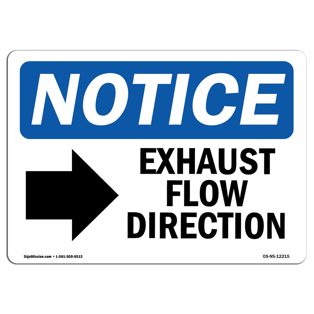 Exhaust Flow Direction [Right Arrow]