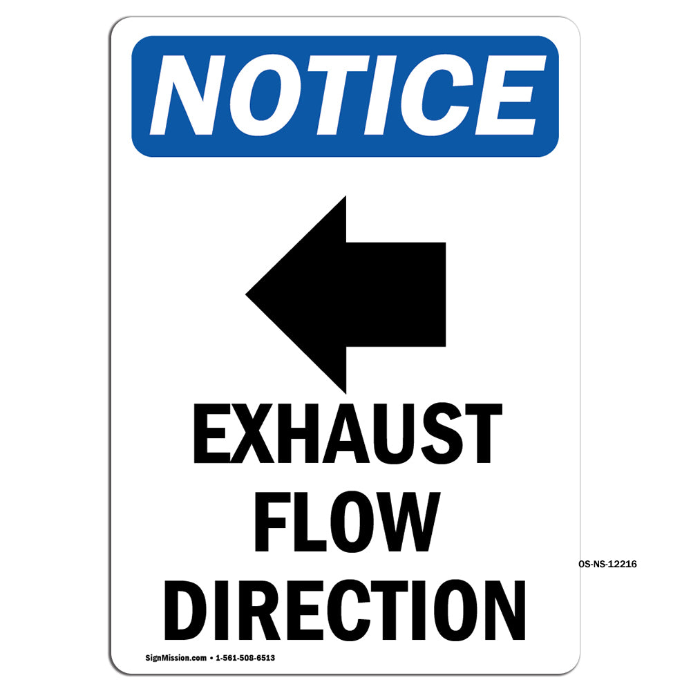 Exhaust Flow Direction [Left Arrow]
