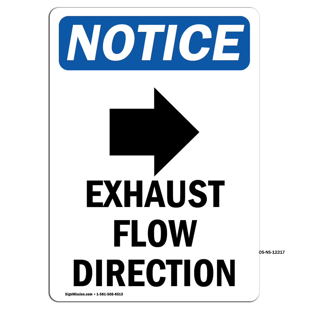 Exhaust Flow Direction [Right Arrow]