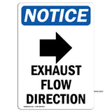 Exhaust Flow Direction [Right Arrow]