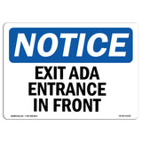 Exit Only Ada Entrance In Front