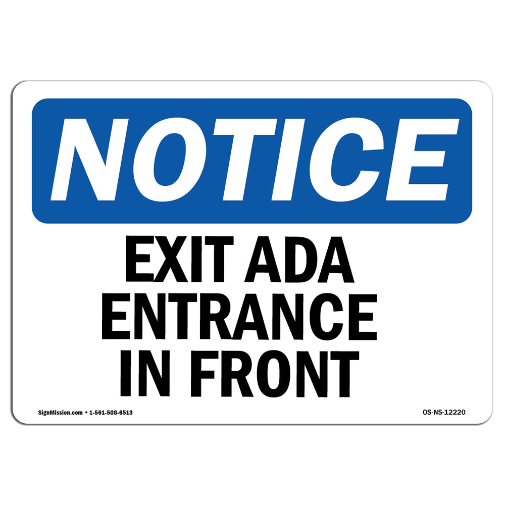 Exit Only Ada Entrance In Front