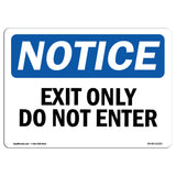 Exit Only Do Not Enter