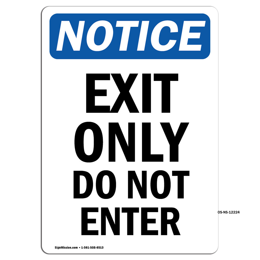 Exit Only Do Not Enter