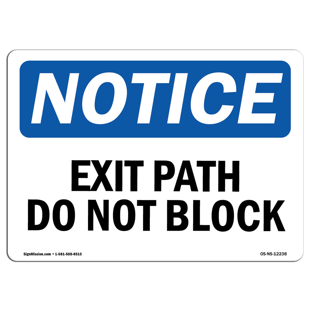 Exit Path Do Not Block