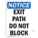 Exit Path Do Not Block