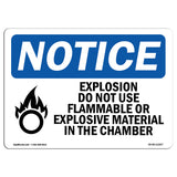 Explosion Do Not Use Flammable
