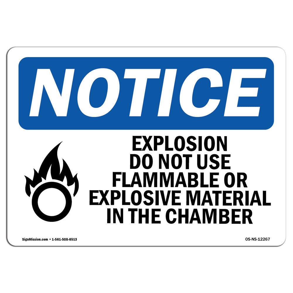 Explosion Do Not Use Flammable