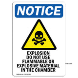 Explosion Do Not Use Flammable