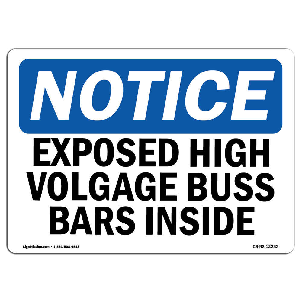 Exposed High Voltage Buss Bars Inside