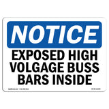 Exposed High Voltage Buss Bars Inside