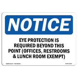 Eye Protection Is Required Beyond