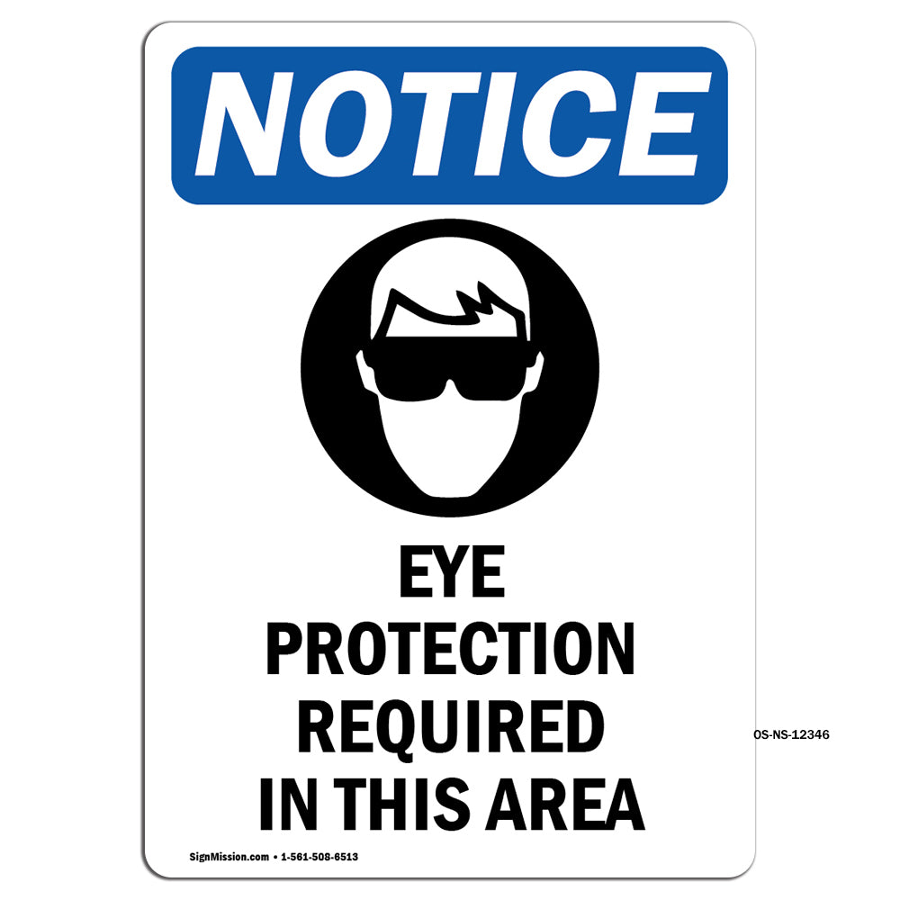 Eye Protection Required In This Area