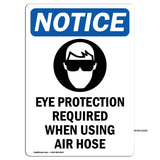 Eye Protection Required Sign With Symbol