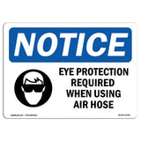 Eye Protection Required Sign With Symbol