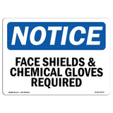 Face Shield & Chemical Gloves Required