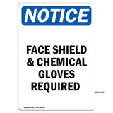 Face Shield & Chemical Gloves Required