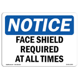 Face Shield Required At All Times