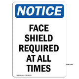 Face Shield Required At All Times