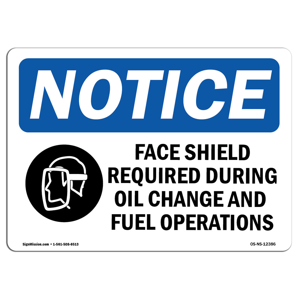 Face Shield Required During