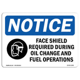 Face Shield Required During