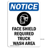 Face Shield Required Truck Wash Area