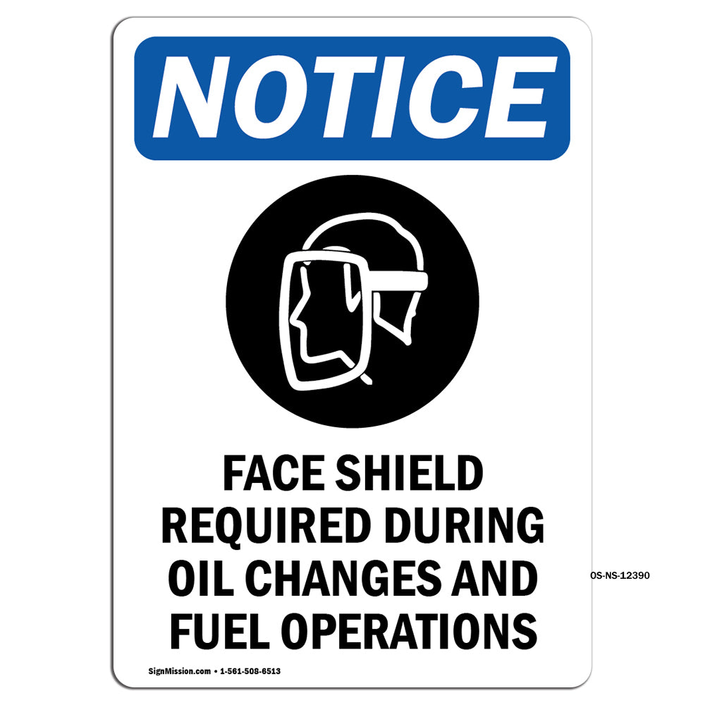 Face Shield Required During