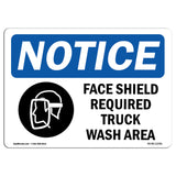 Face Shield Required Truck Wash Area