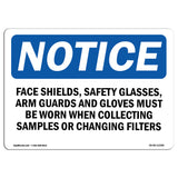 Face Shields, Safety Glasses, Arm Guards