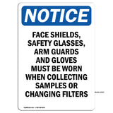 Face Shields, Safety Glasses, Arm Guards