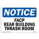 FACP In Rear Building Trash Room