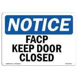 FACP Keep Door Closed