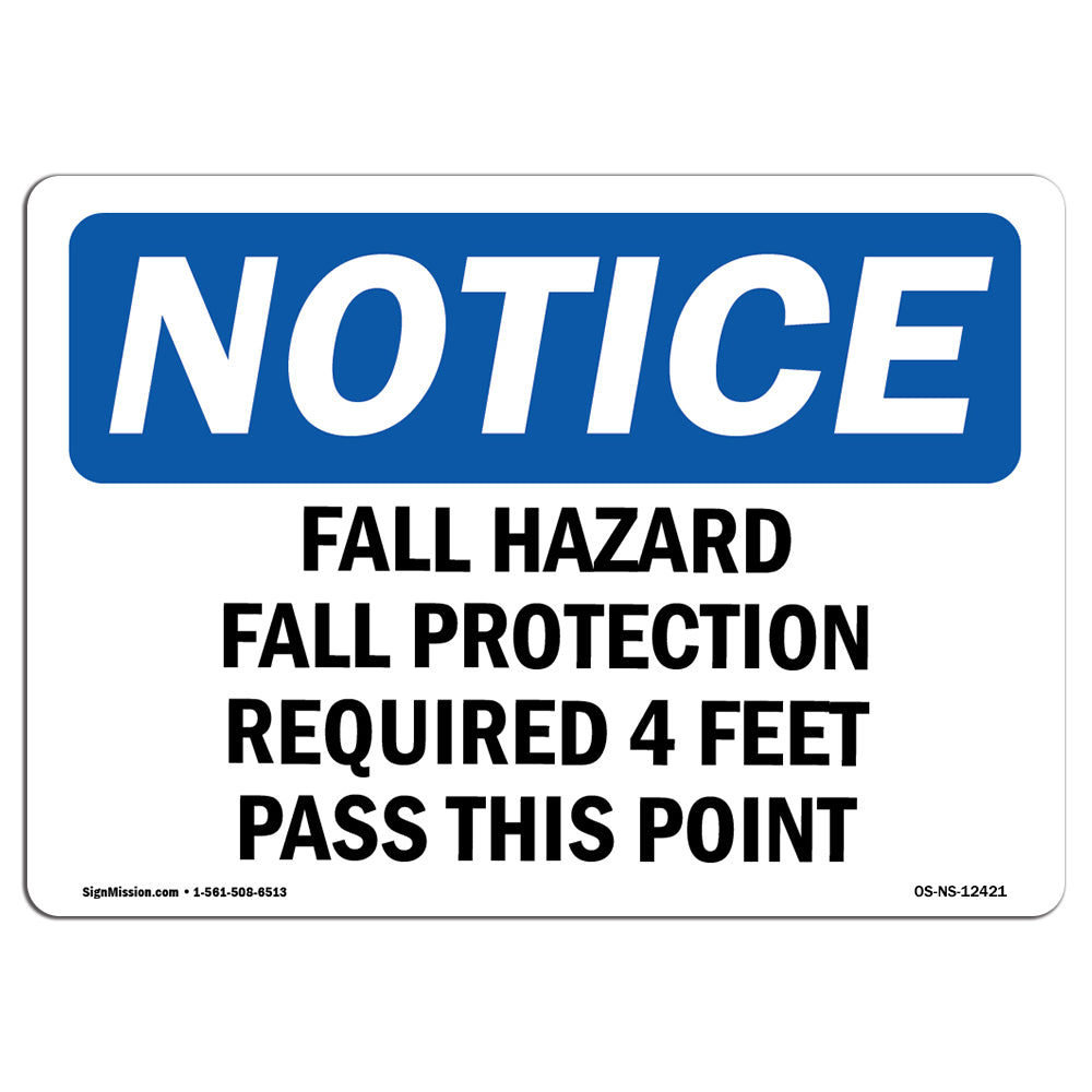 Fall Hazard Fall Protection Required 4 Feet