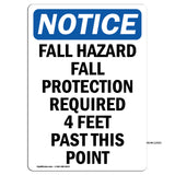 Fall Hazard Fall Protection Required 4 Feet