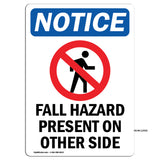 Fall Hazard Present On Other Side
