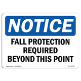 Fall Protection Required Beyond Sign