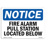 Fire Alarm Pull Station Located Below