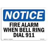 Fire Alarm When Bell Rings Dial 911