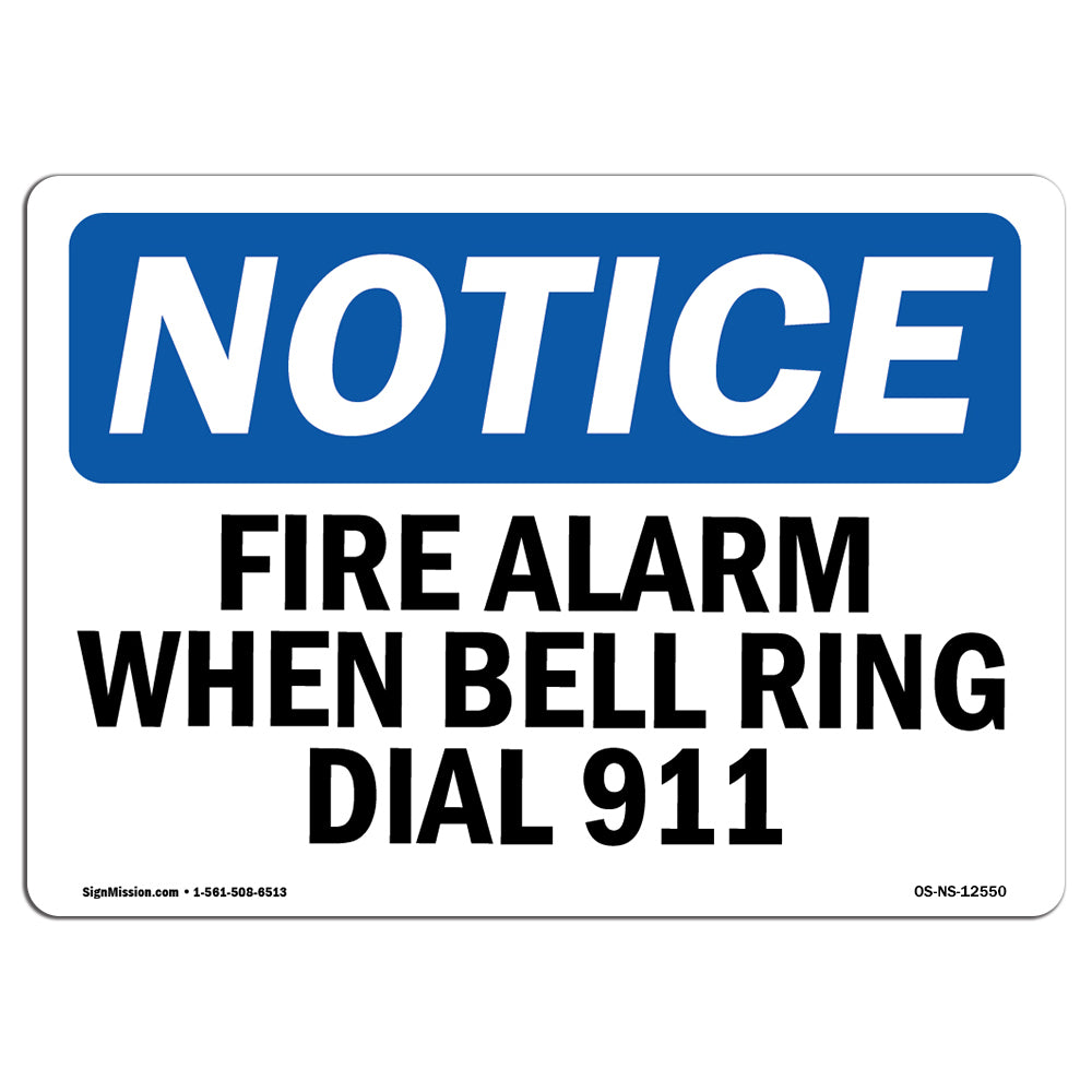 Fire Alarm When Bell Rings Dial 911