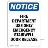 Fire Department Use Only Emergency