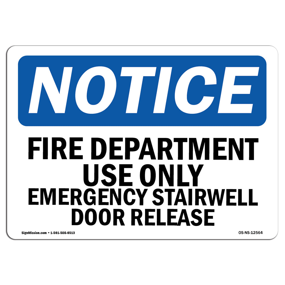 Fire Department Use Only Emergency