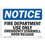 Fire Department Use Only Emergency