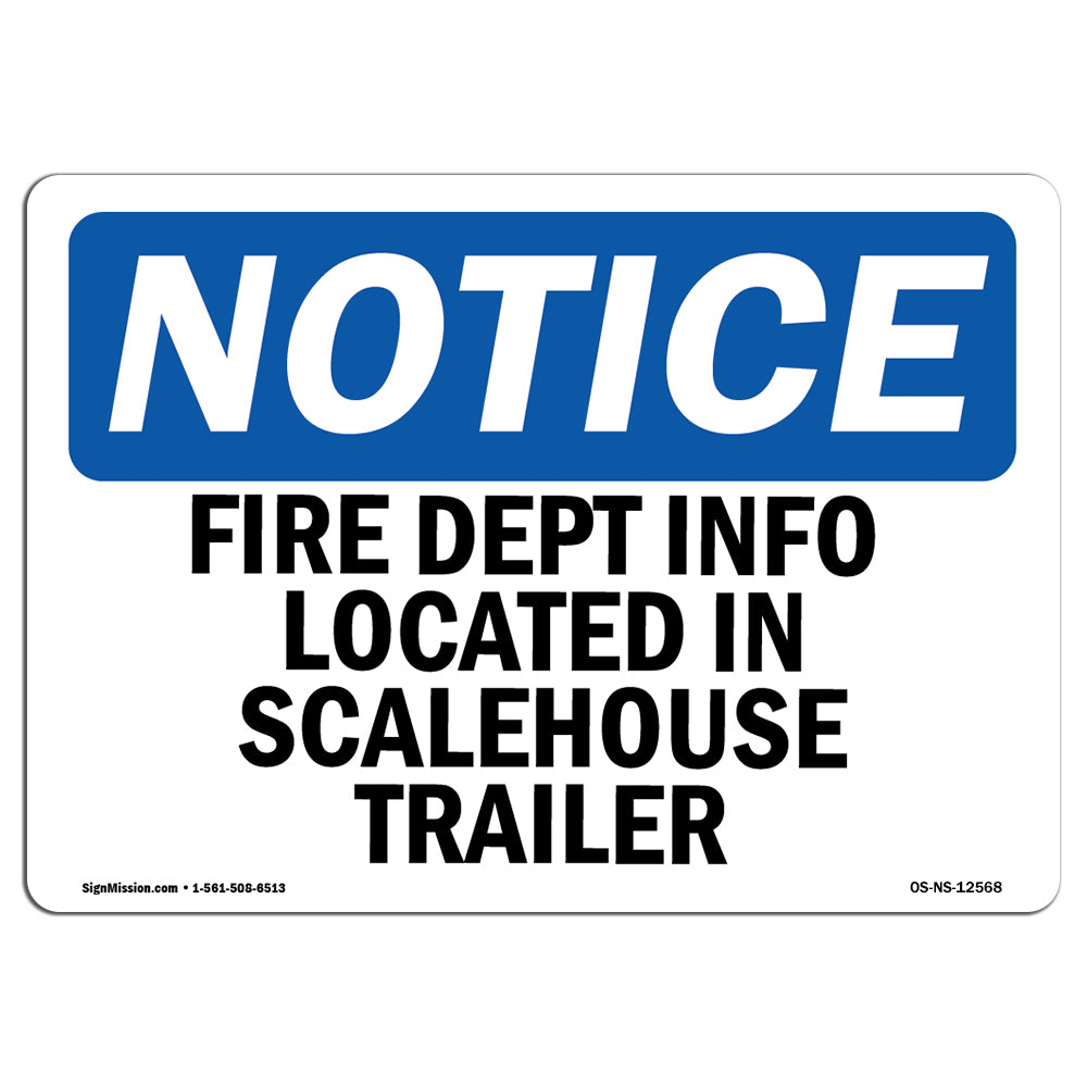 Fire Dept Info Located In Scalehouse