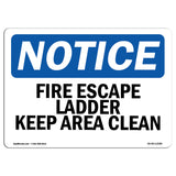 Fire Escape Ladder Keep Area Clear