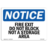 Fire Exit Do Not Block Not A Storage Area