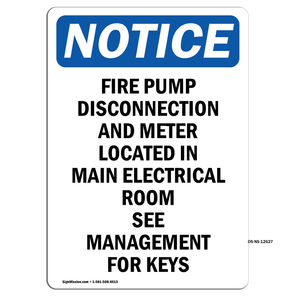 Fire Pump Disconnection And Meter Located